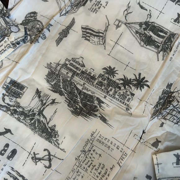 Hide & Seek Sailing Nautical Print Zip Up Overshirt - Picture 7 of 8